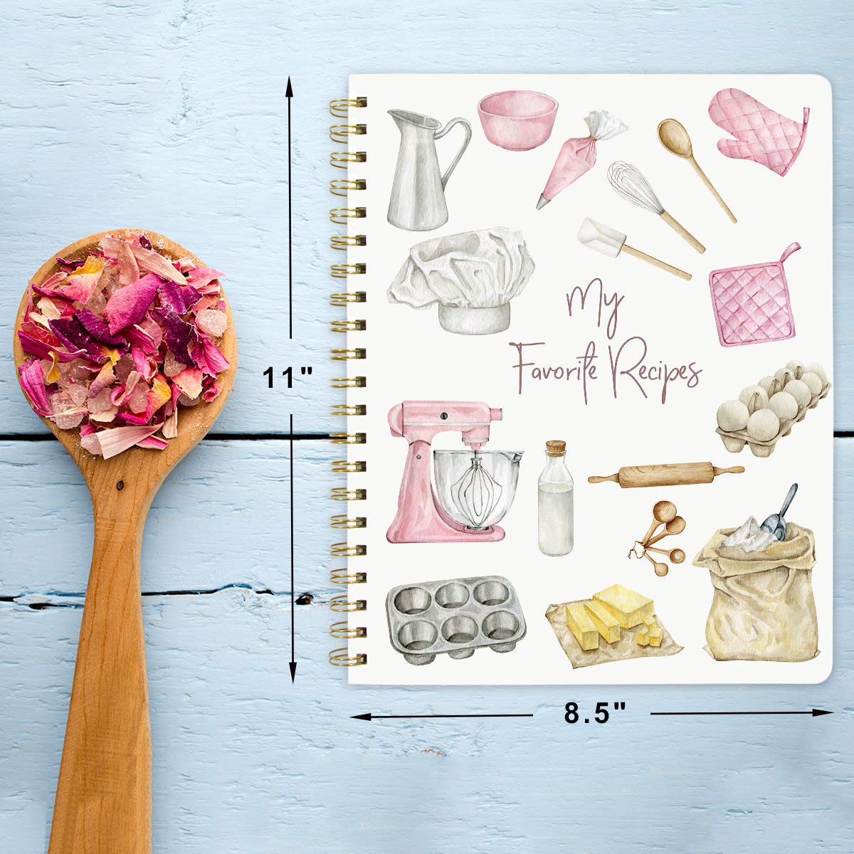 Ceiba Tree blank recipe book pages offer organized kitchen notes and planning space.