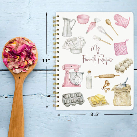 Ceiba Tree blank recipe book pages offer organized kitchen notes and planning space.