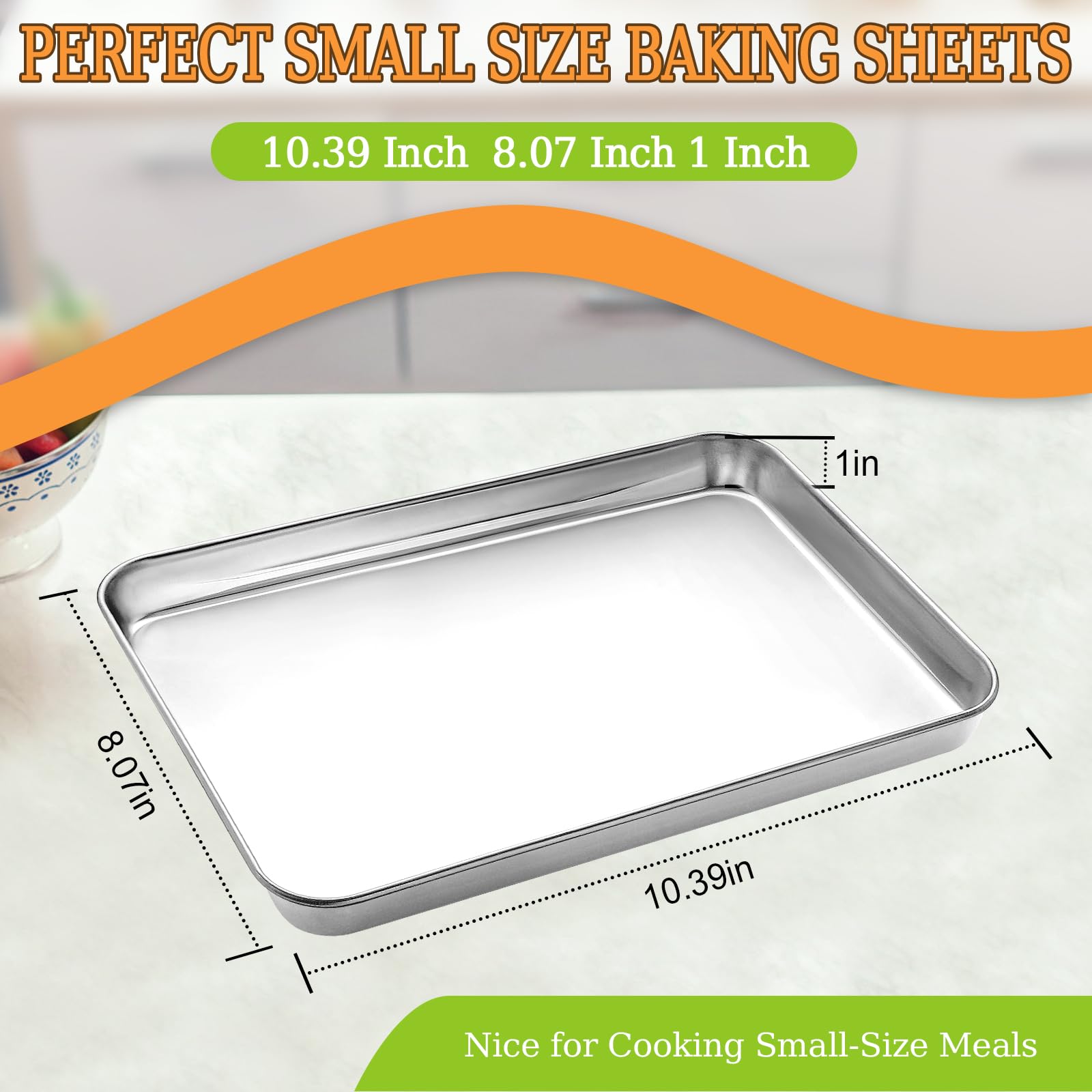 CEKEE baking sheet set 2 side view, versatile for oven-to-table tasks.