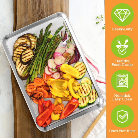 CEKEE cookie sheet in oven delivers even heating and crispy edges.