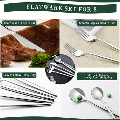 CEKEE silverware on an elegant dining table setting.