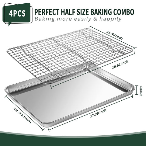 CEKEE stainless steel baking tray with rack for rust resistance and long-lasting performance.