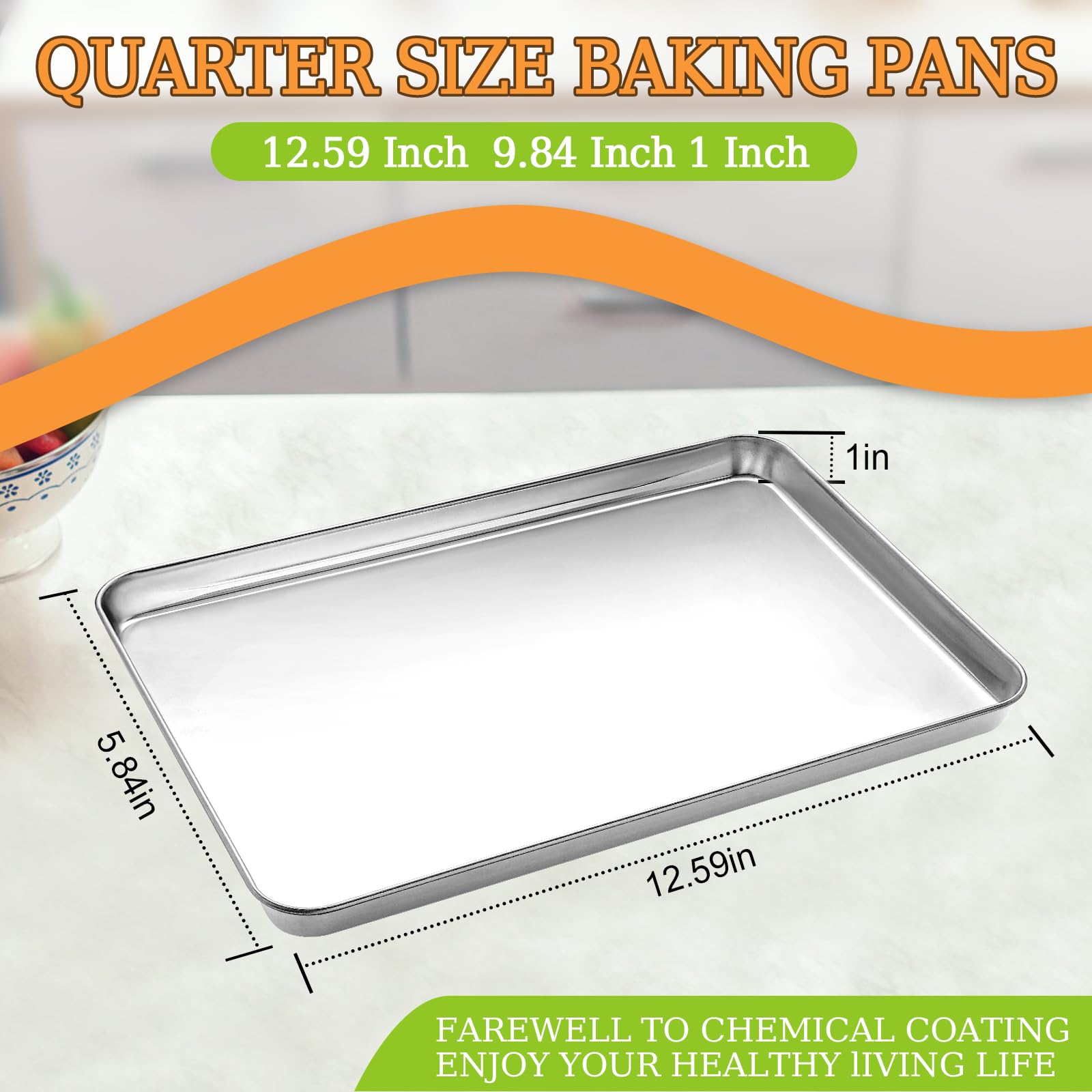 CEKEE seamless one-piece construction cookie sheets for safety