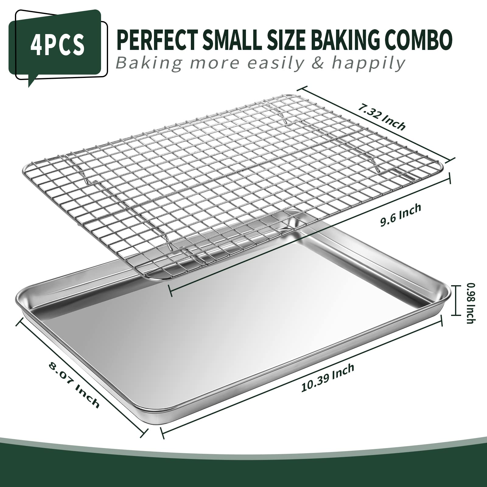 CEKEE stainless steel cooling rack for compact ovens