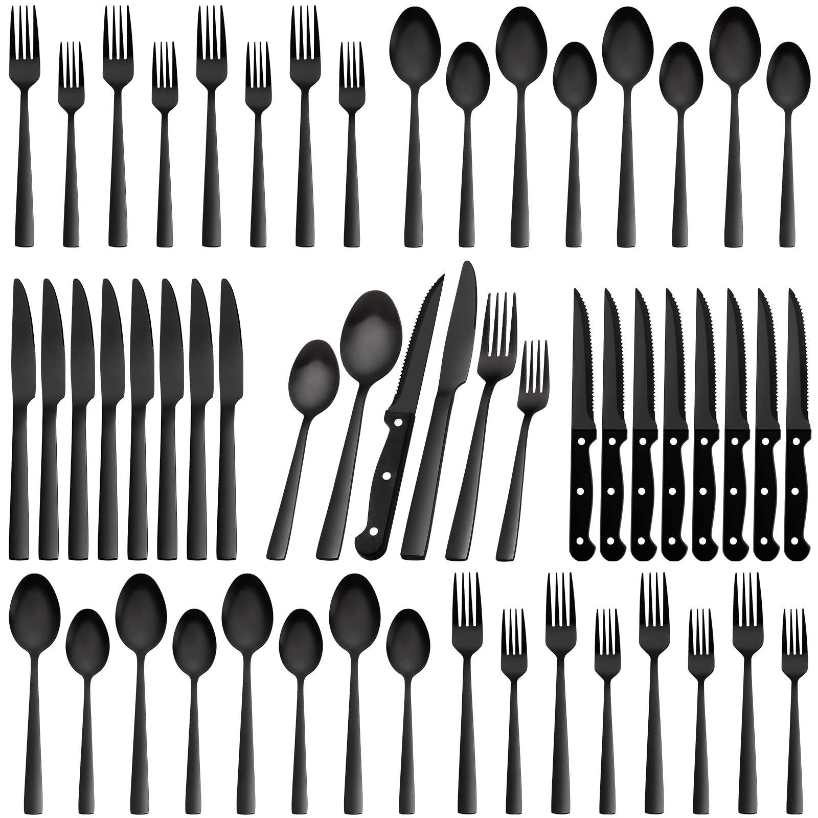 CEKEE stainless steel durability and shine in a flatware set
