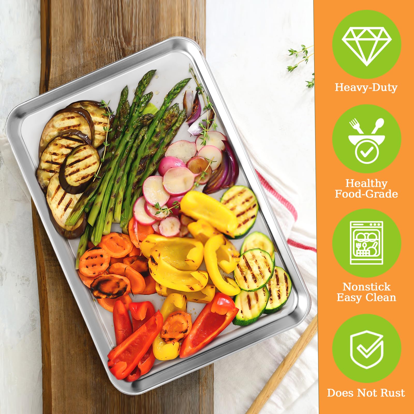 CEKEE toaster-oven friendly pan in use for even cooking
