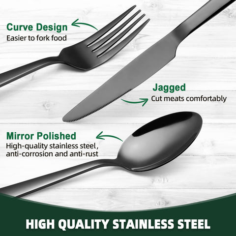 CEKEE includes two knife types for casual and formal dining