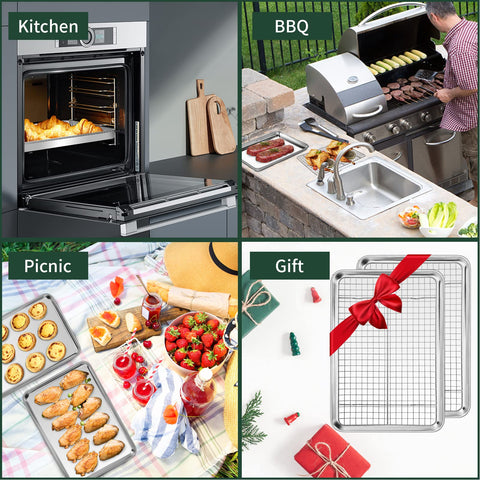 CEKEE versatile 4-piece baking set for cookies and roasting