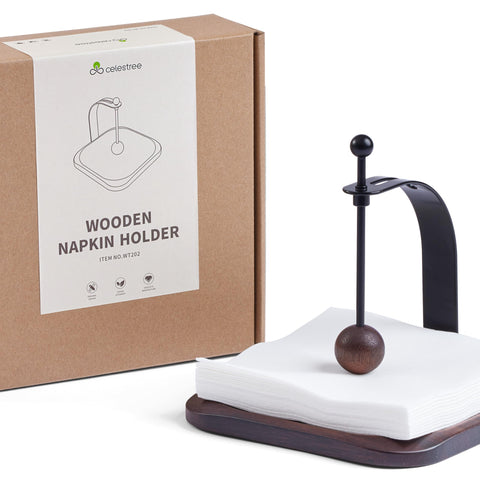Celestree napkin holder setup in dining room ambiance