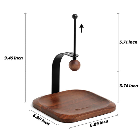 Celestree napkin holder in use with easy one-hand access
