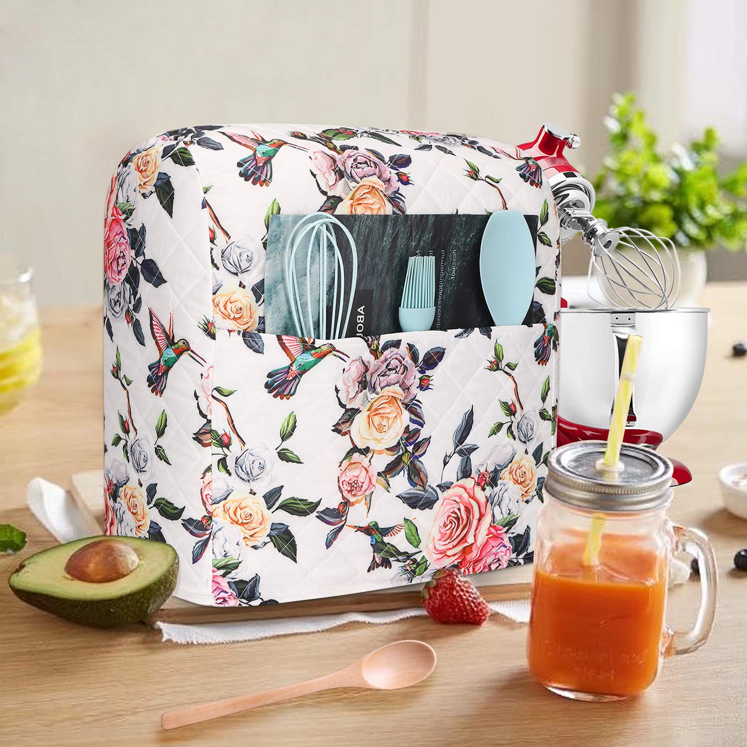 CEMGYIUK large exterior pockets keep manuals and cookbooks at hand.
