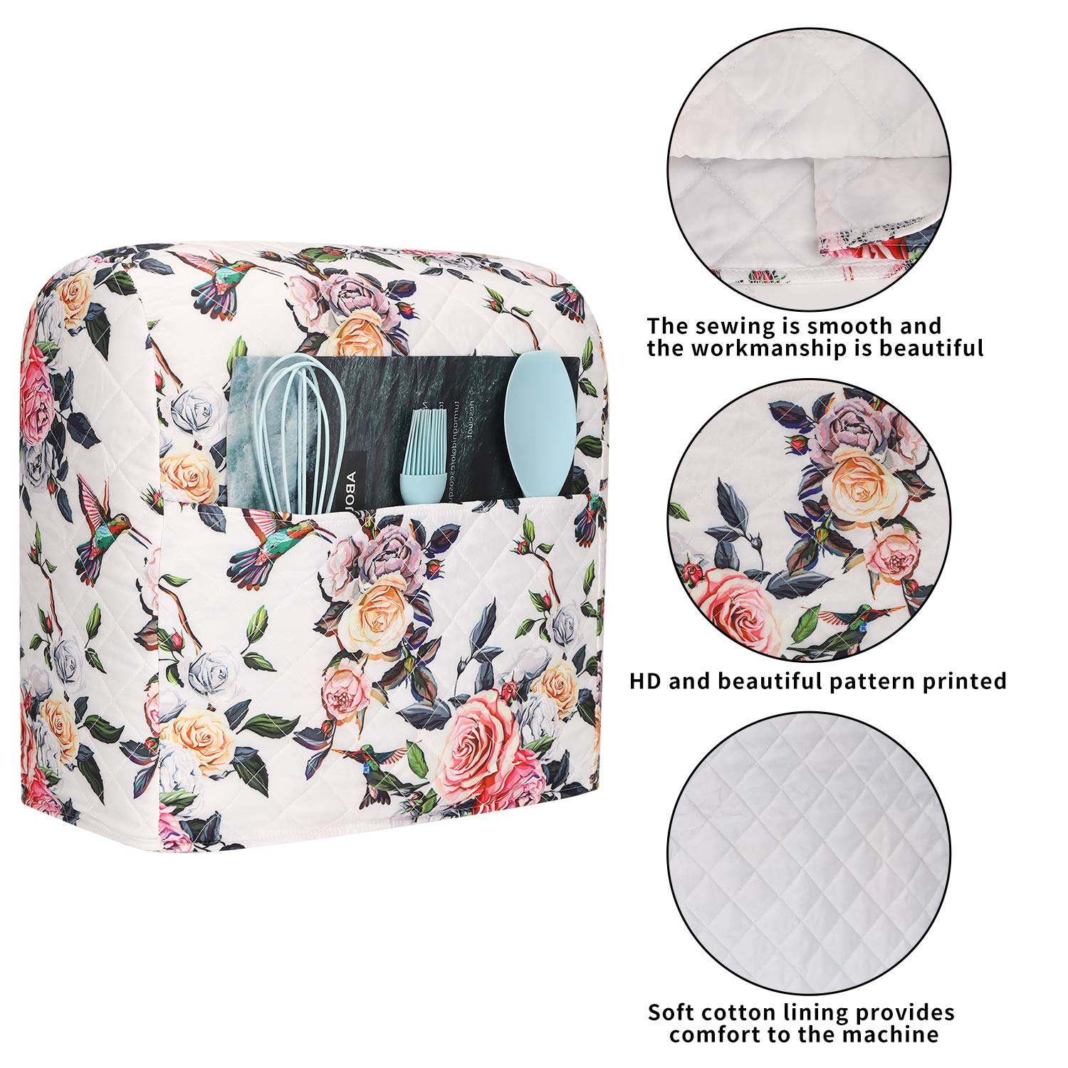 CEMGYIUK thick quilted appliance cover adds durable protection and a neat look.