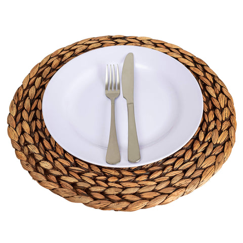 CENBOSS round placemats measure 11.8 inches for versatile table setups.