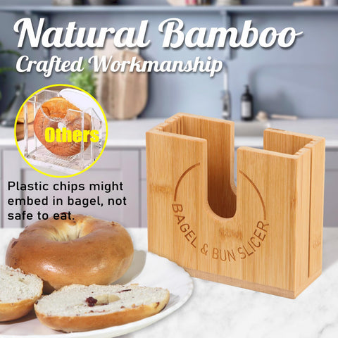 cenleoha bagel slicer easy-clean design for quick kitchen cleanup