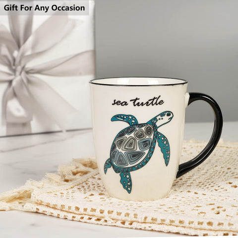 Ceramicfor Sea Turtle Mug perfect for morning coffee routines