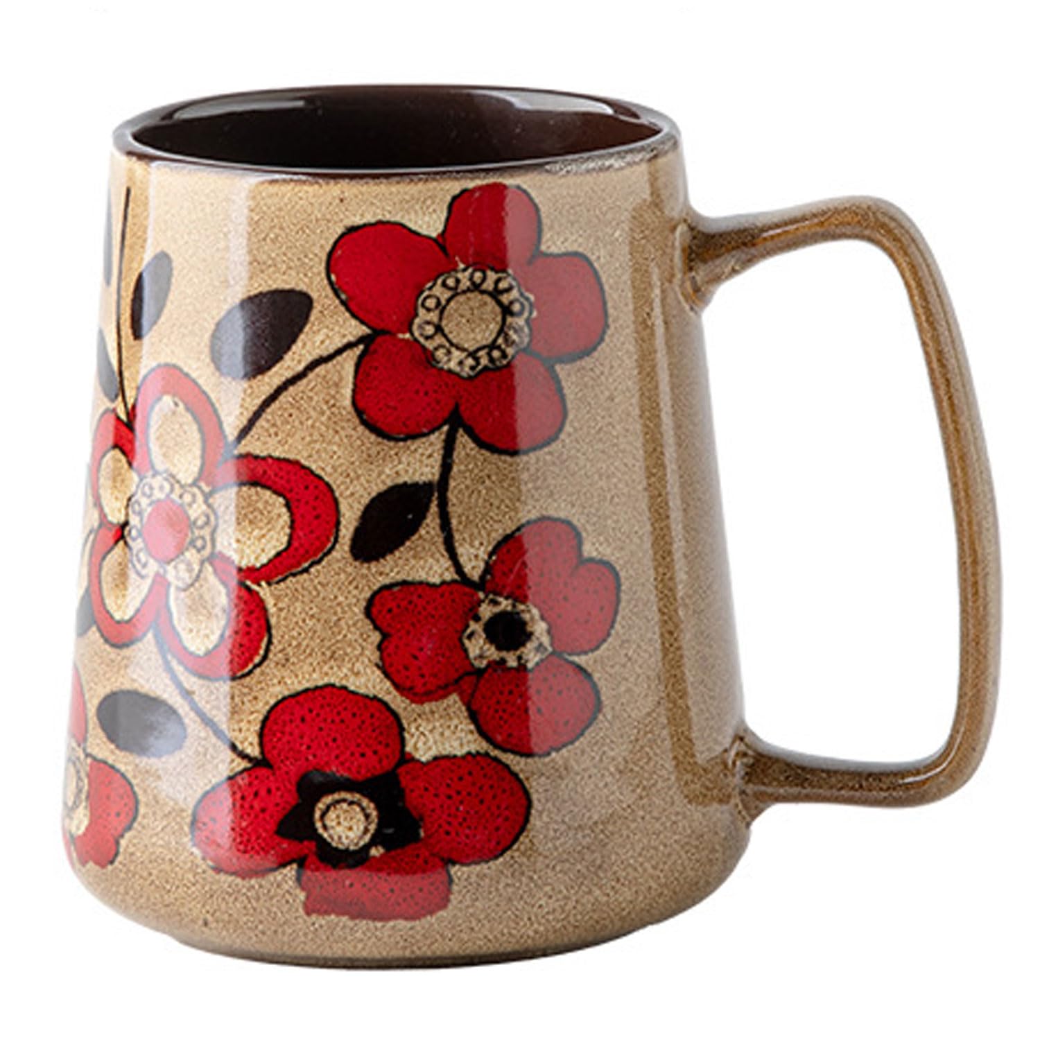 Ceraozmus 24oz mug with big handle, comfortable grip for generous coffee servings
