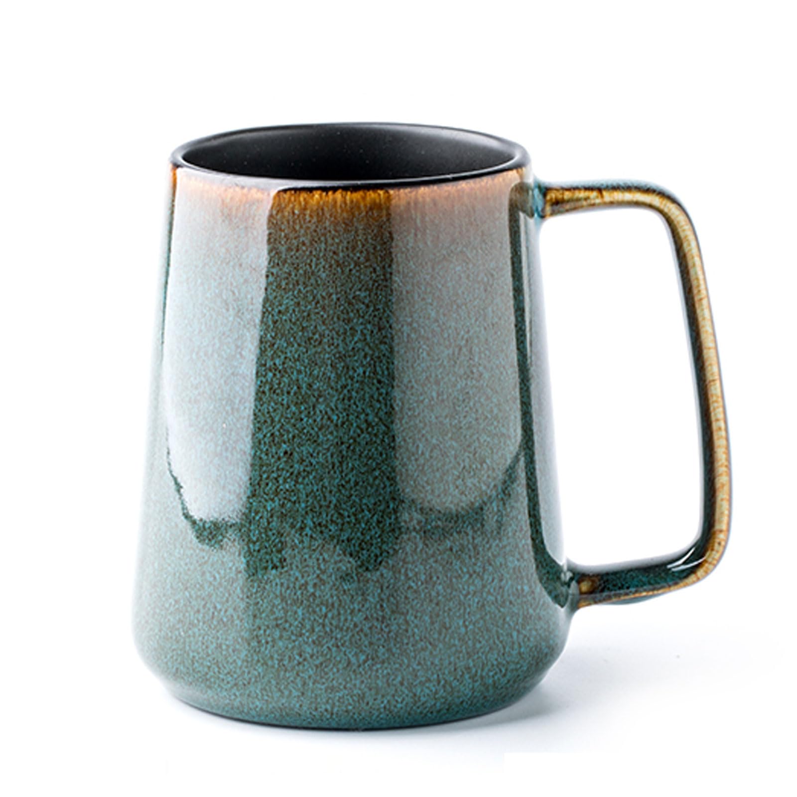 Ceraozmus 24oz mug front view with green glaze for daily office coffee.