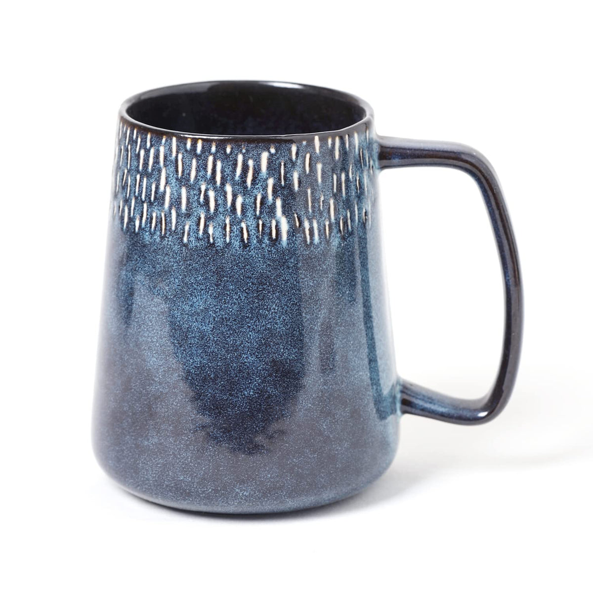Ceraozmus 24oz star blue mug front view, ideal for office coffee