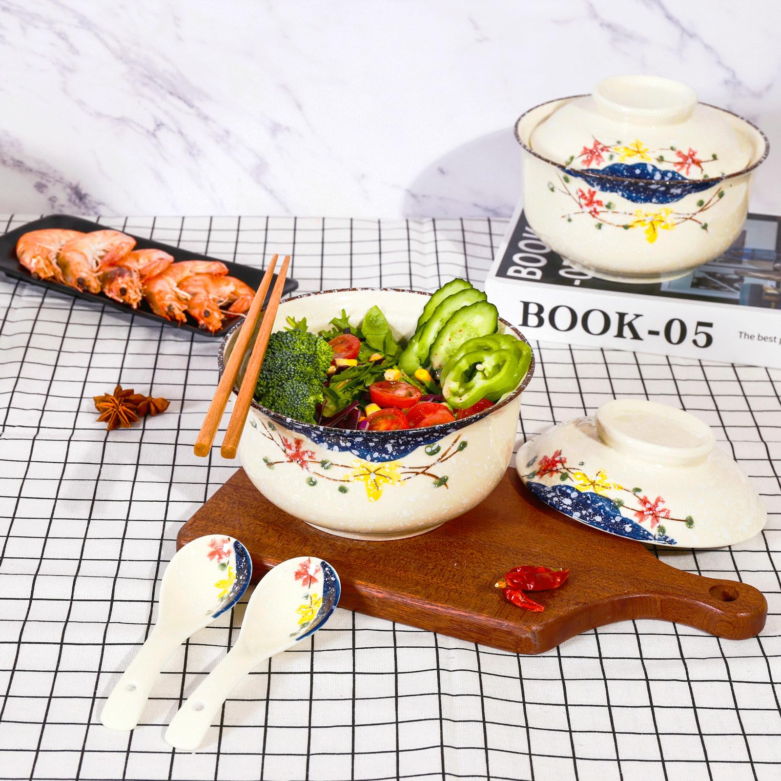 Ceraozmus kitchenware adds vintage Japanese charm to meals.