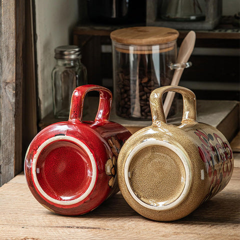 Ceraozmus rustic khaki glaze mug highlighting artisan craftsmanship