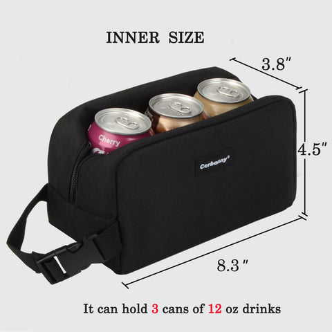 Cerbonny freezable lunch bag collapsible-freeze option for flexible storage