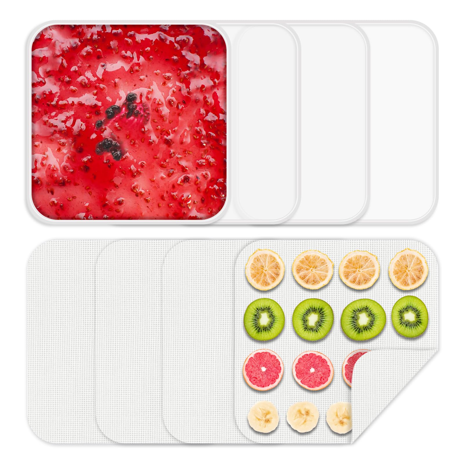 Cercker silicone dehydrator tray with edge ideal for liquids and easy containment.