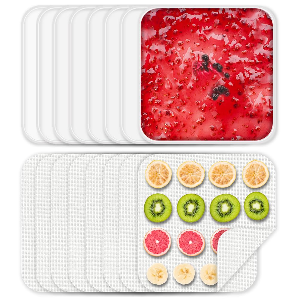 Cercker silicone dehydrator trays with edge for liquid flow