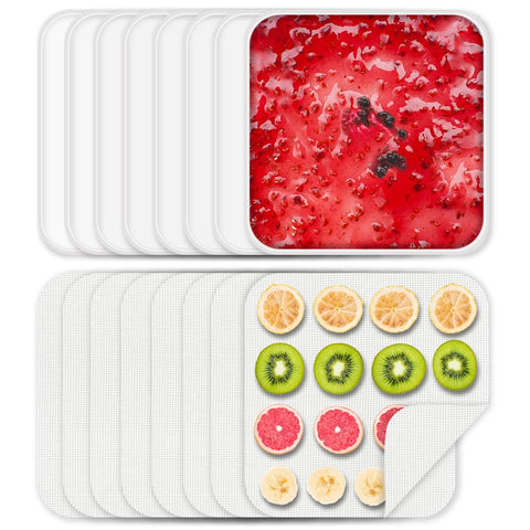 Cercker silicone dehydrator trays with edge for liquid flow