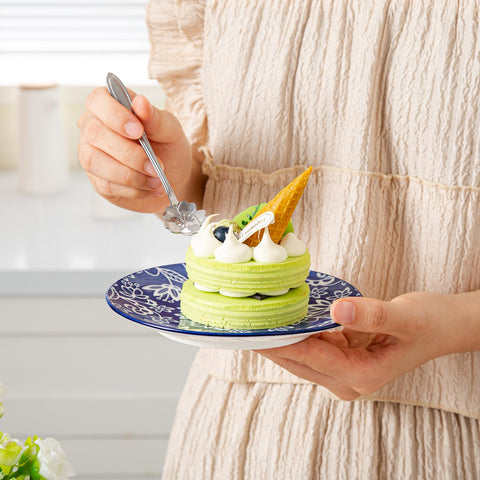 Cerkik stackable ceramic plates save cabinet space