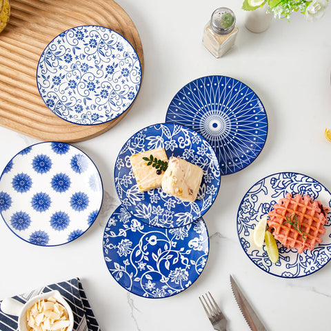 Cerkik sushi dish 6 inch plate helps keep sauces contained