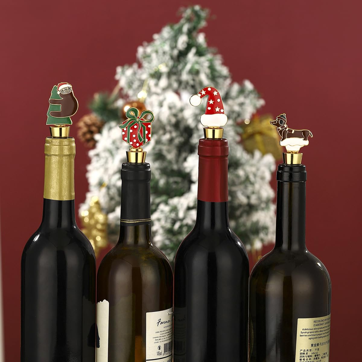 Cesdai metal stopper uses food grade silicone for safe wine sealing