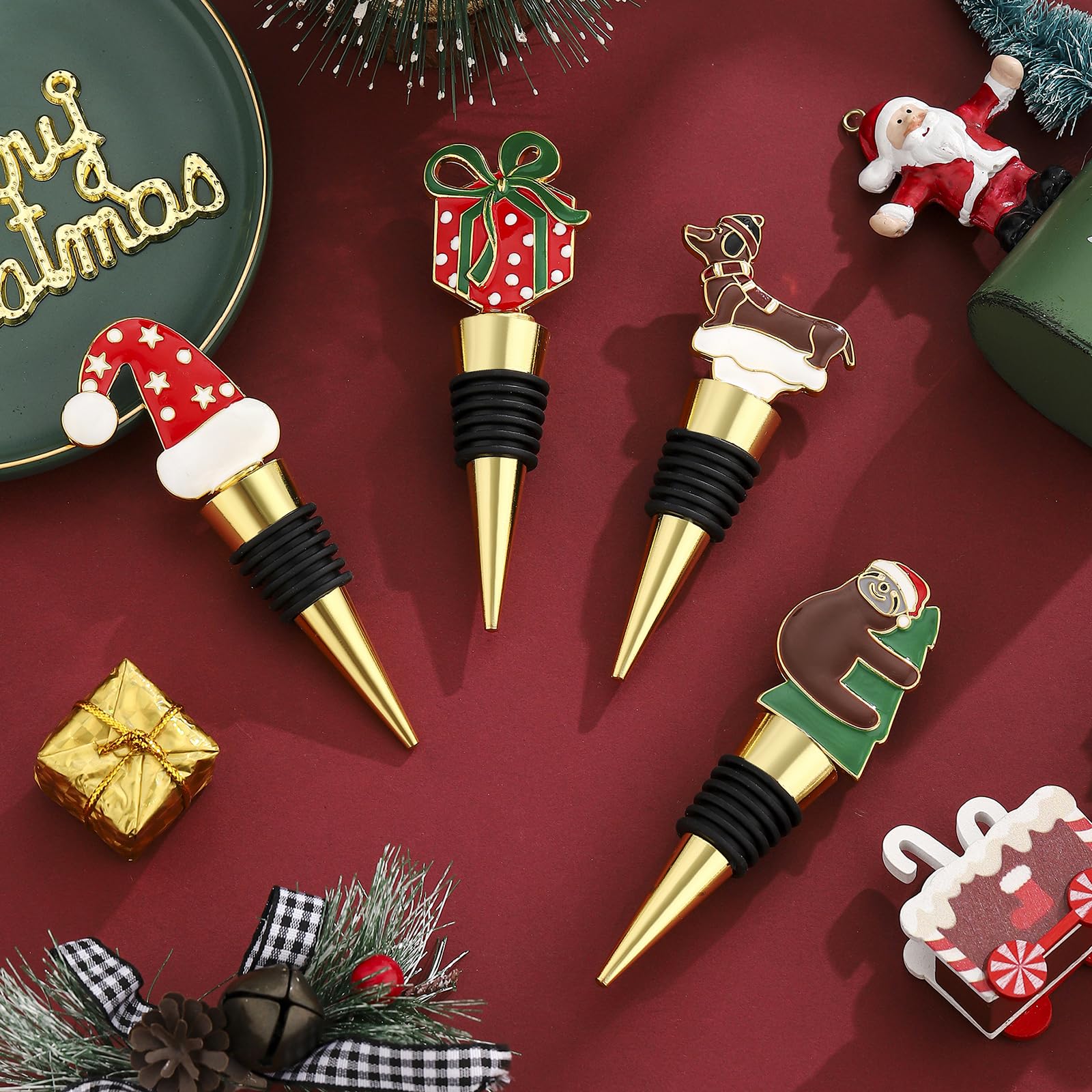 Cesdai gold leak-proof wine stopper helps preserve aroma longer