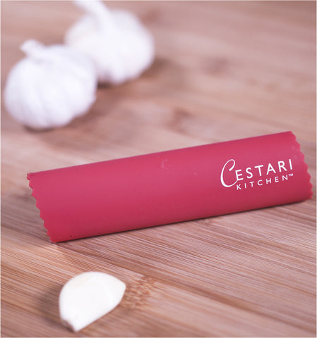 Cestari garlic peeler roller interior ridges improve grip and peeling