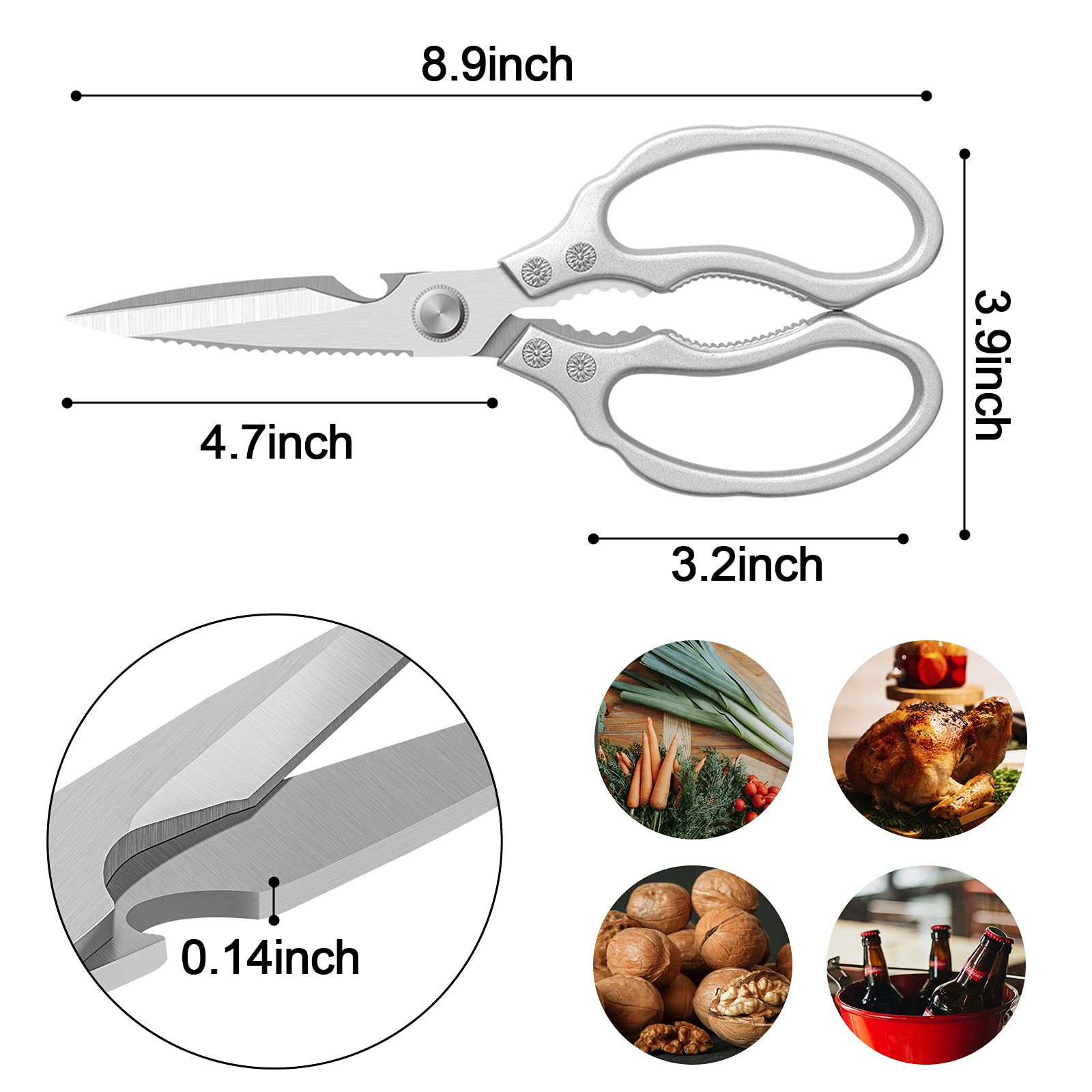 CGBE kitchen shears are dishwasher safe for easy cleanup