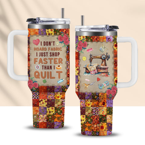 CGMIBAS sewing tumbler front view ideal for long quilting sessions.