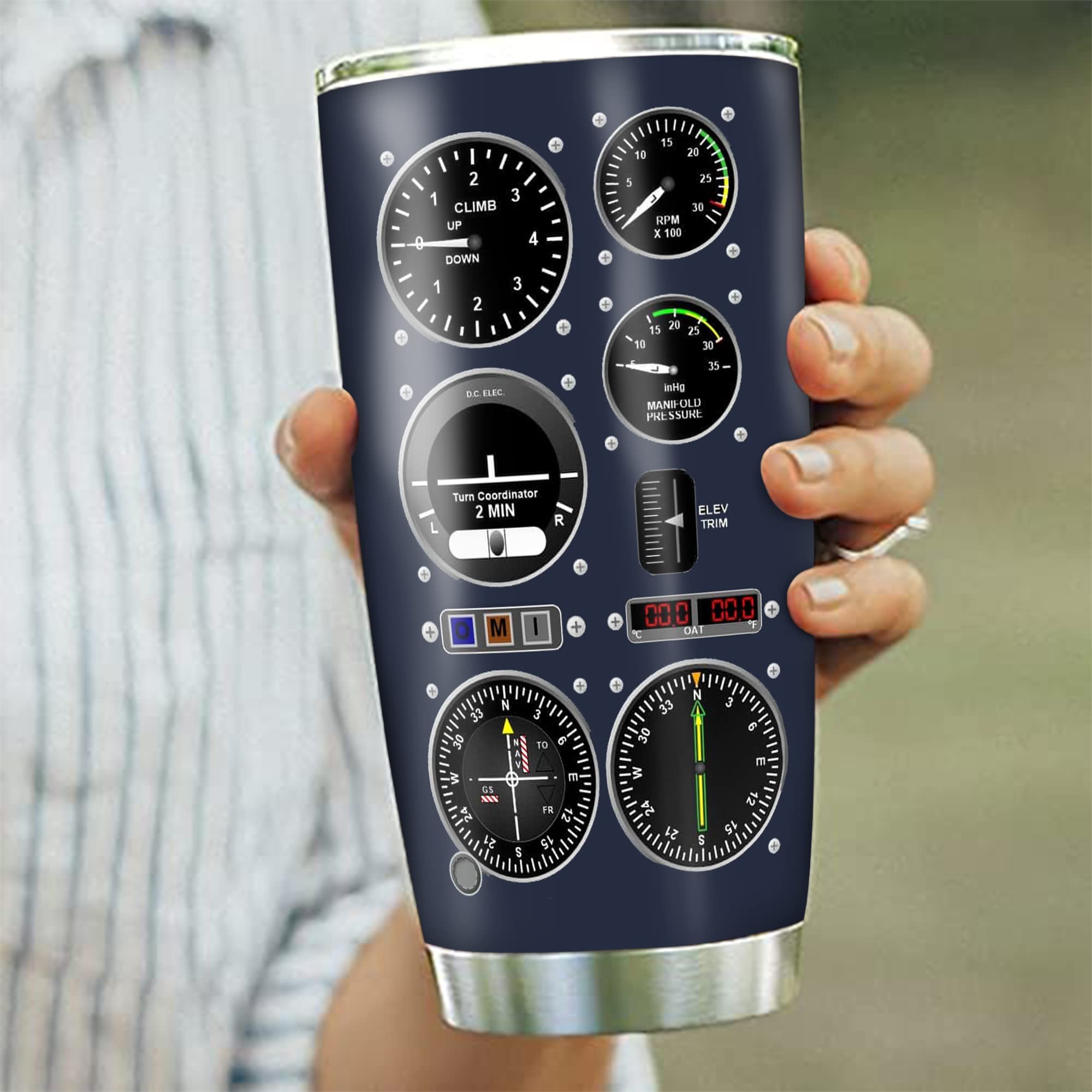 CGMIBAS 20 oz insulated cup preserves temperature for coffee or cold beverages