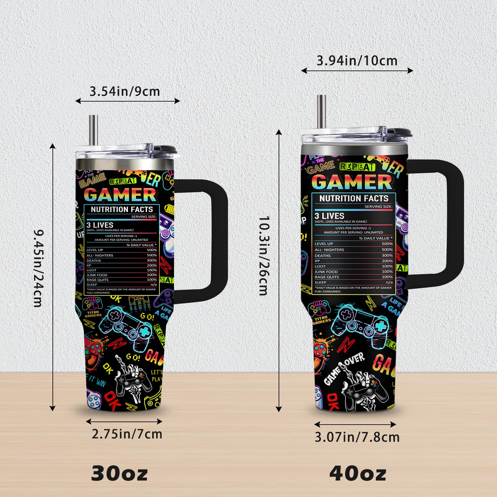 CGMIBAS 40oz tumbler leak-proof lid prevents spills during gameplay