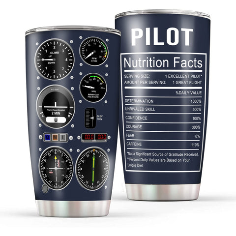 CGMIBAS Pilot Gifts aviation tumbler with lid keeps drinks secure during flights