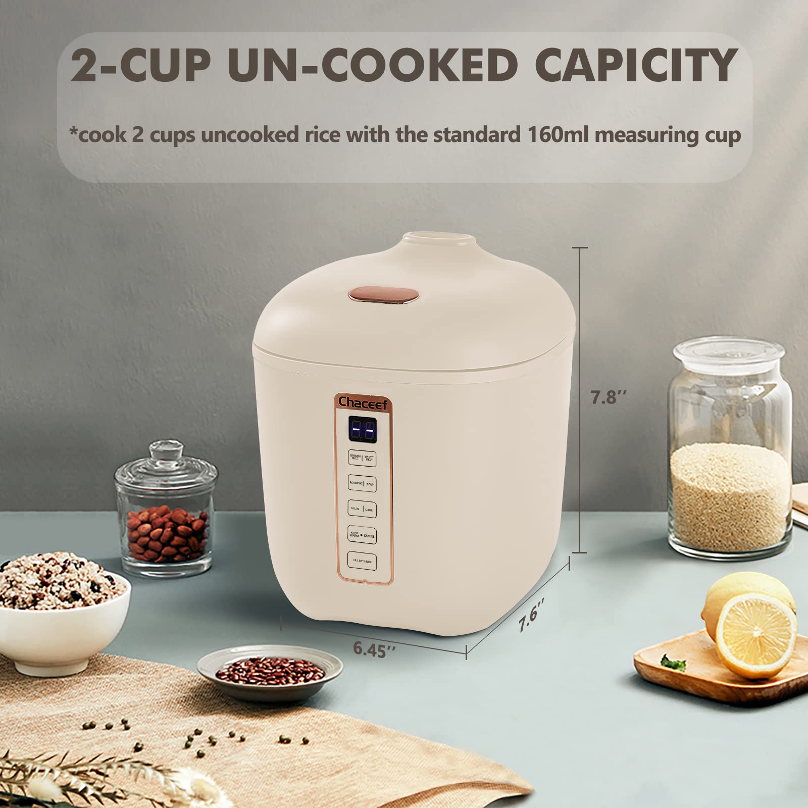 CHACEEF 24-hour timer helps plan meals ahead.