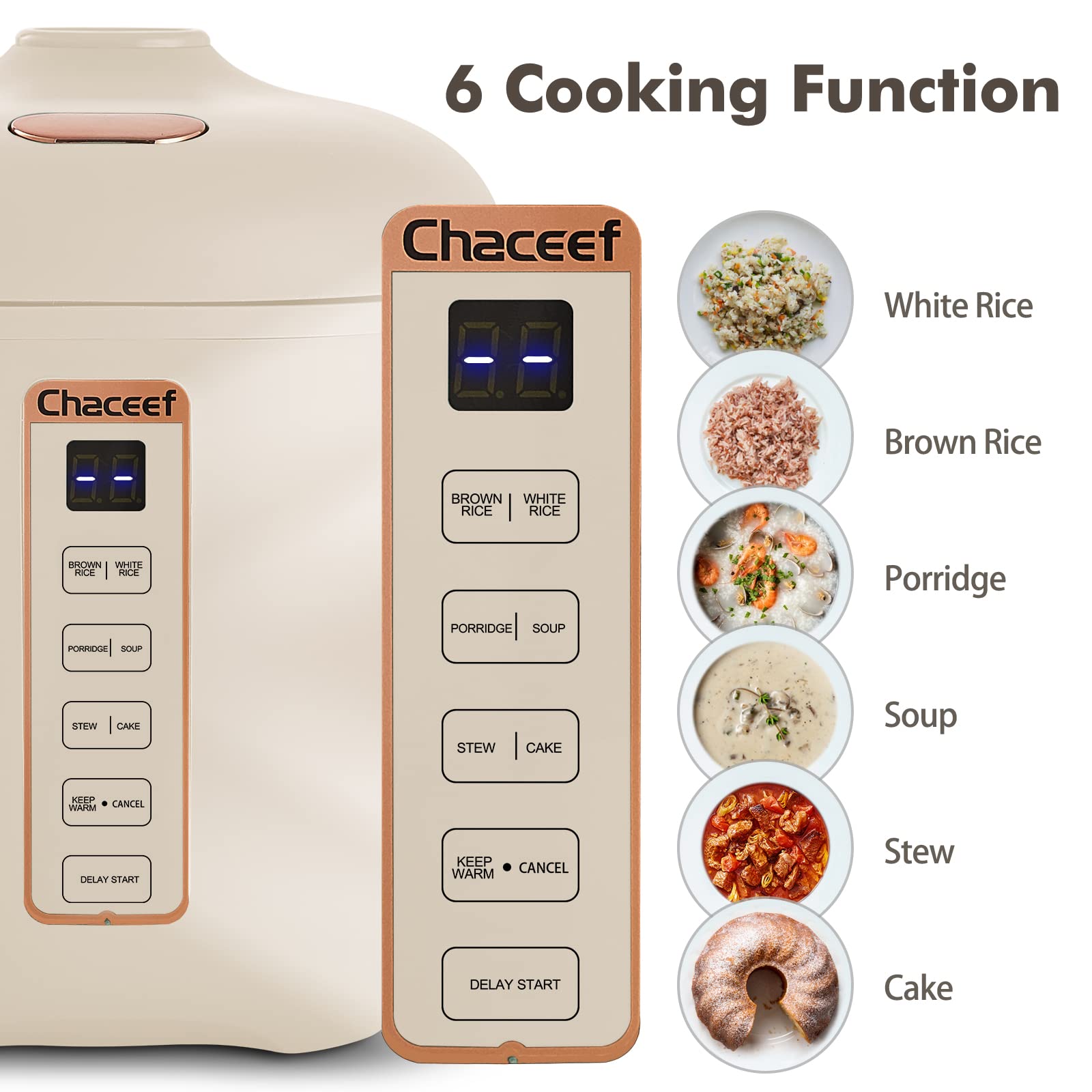 CHACEEF compact design fits dorm rooms and travel bags.