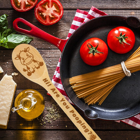 CHACROC Curved Spatula for turning delicate foods with control.
