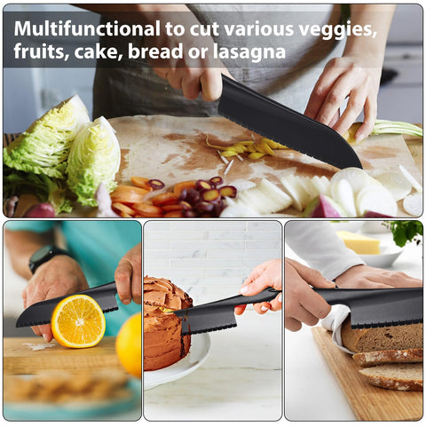 ChaLeeMoo nylon knife ideal for cutting cake, brownie, and pie slices.