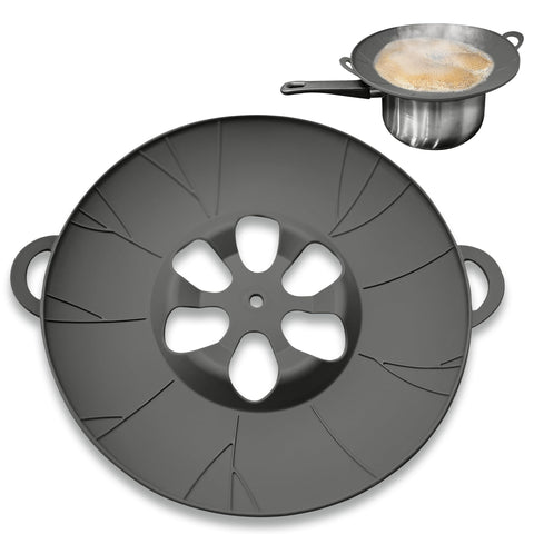 ChaiGuard chai-prep lid stays secure on pots while simmering milk.
