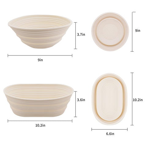 Cham-X foldable BPA-free basket, space-saving proofing solution.