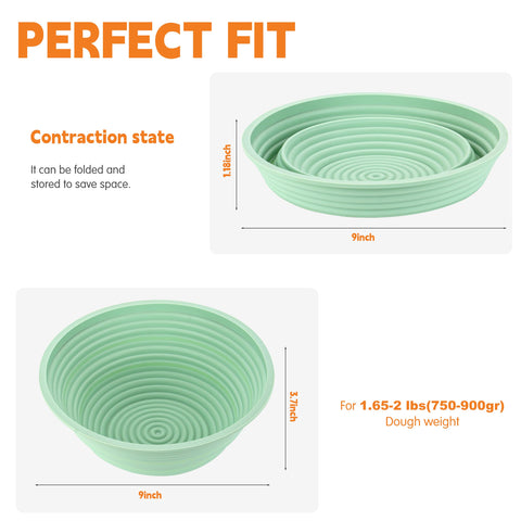 Cham-X foldable bread proofing basket saves storage space while maintaining shape