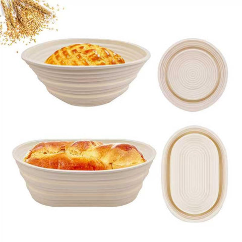 Cham-X oval silicone banneton 10-inch, smooth release.