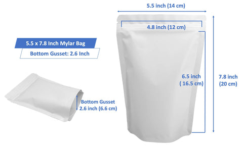 Chamigon stand-up bag showing foil-seal top for secure storage