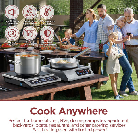 ChangBERT 8-inch coil focuses energy for even heating across large cookware