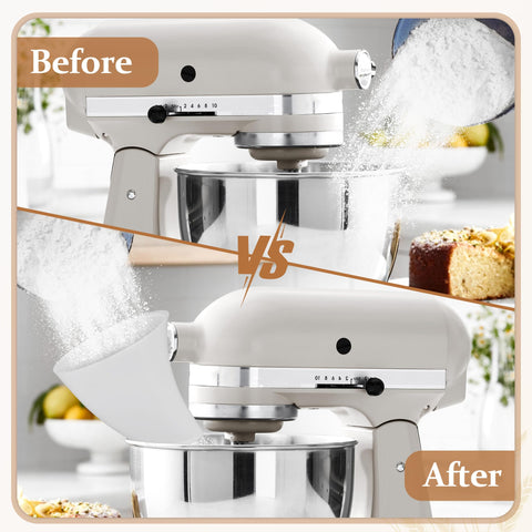ChangTa dishwasher-safe flour funnel simplifies cleanup after baking.