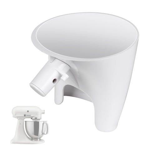 ChangTa flour funnel stand mixer attachment for mess-free pouring into the bowl.
